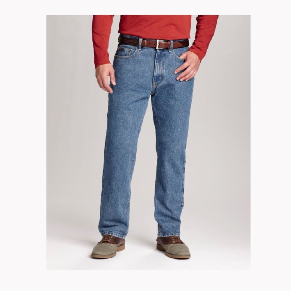 Cutter & Buck Big & Tall 5 Pocket Blue Jeans Size 58B